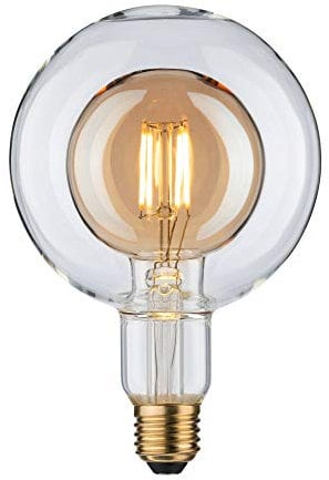 Paulmann 28765 LED Lampe Inner Shape G125 Globe 4W dimmbar Leuchtmittel Gold effizientes Licht Warmweiß 2700K E27