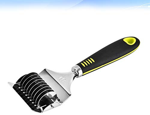 Cabilock Hand Nudelschneider Aus Edelstahl - Multifunktionaler Teigschneider Für Pasta Kräuter Und Mehr Ideal Für Die Küche Und Diy-Nudelherstellung