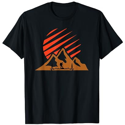 Bergfreunde aufgepasst Natur klettern und wandern T-Shirt