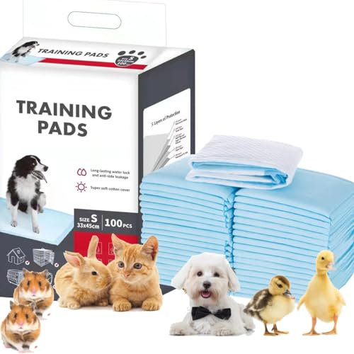 Coldcool Pee Pad Wickelunterlage, super saugfähig und auslaufsicher für Hunde, Welpen, ältere Menschen, 100 Stück, 33 x 45 cm