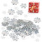ANTHYTA 300 Stücke Schneeflocke Konfetti Tischdeko Winter 3 Größen für Weihnachten Hochzeit Frozen Dekoration 1,5/2,5cm