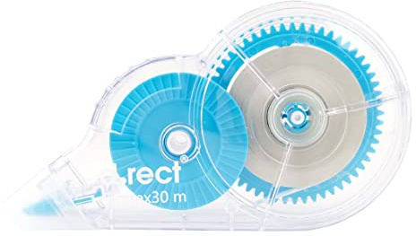 D.RECT - Korrekturroller | mit Bandschutzkappe | Form der Mause | für Schule und Büro | Effizient und Präzise - 5mm x 30m