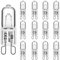 WeshLMPO G9 Halogen Bulbs 25W G9 Bulb Warm White 230V Dimmable for Oven 300 Degrees 12 Pcs
