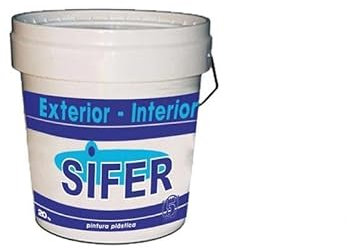 Sifer Peinture Plastique Blanc Mat 5 kg pour Mur et Plafond Intérieur/Extérieur