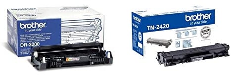 Brother DR3200 Trommel (25000 Seiten) & BA77949 TN-2420 Tonerkartusche (für HL-L2310D/-L2350DW/-L2370DN/-L2375DW, DCP-L2510D/-L2530DW/-L2550DN, MFC-L2710DN/-L2710DW/-L2730DW/-L2750DW) schwarz