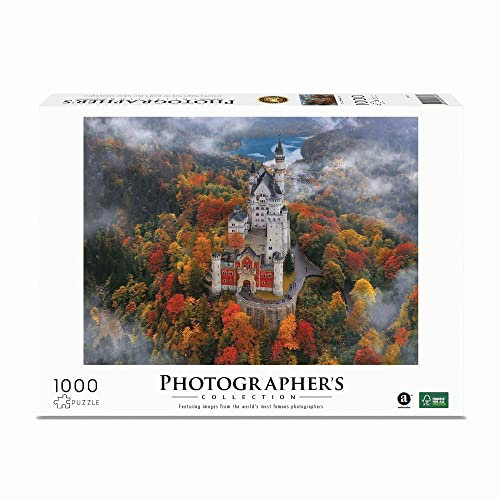 Ambassador 7230919 Schloss Neuschwanstein, 1000 Teile Puzzle für Erwachsene und Kinder ab 12 Jahren, Photographer's Collection, Sebastien Nagy