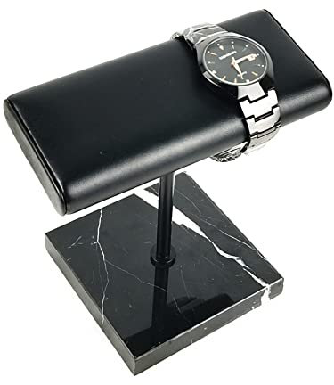 Uhrenständer Armbandständer Display Schmuckständer Edelstahl Ständer Zuhause für Schmuck Uhr Armband Halskette (Schwarz)