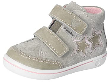 RICOSTA Mädchen Stiefel SINI,Kinder Lauflernschuhe,WMS:Mittel,lose Einlage,Sympatex,Klettstiefel,Booties,wasserdicht,eukalyptus (530),25 EU