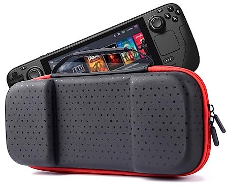 LiLiTok Funda de transporte rígida de EVA compatible con ROG ALLY, para Steam Deck/Switch consola de juegos y accesorios de controlador, bolsa de almacenamiento, viaje libremente, negro, Negro