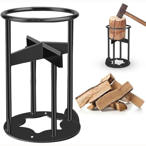 ObaBO Manual Wood Splitter,Wood Splitter Firewood Ignition Splitter,Portable Firewood Splitter,Cast Iron Wood Splitter,Obuste Firewood Cutter, Safe Manual Log Firewood,Black