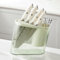 Dxcaicc Universal Knife Block,Kitchen Knife Storage Stand,Organizer Utensil Storage for Countertop,Storage Rack with Drain Tray,Kitchen Counter Holder with Scissors-Slot,Green