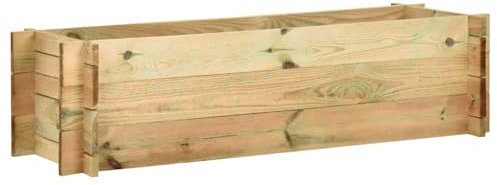 ARKEM Jardinière surélevée de légumes Bois de pin imprégné 120 cm,Jardiniere sur Pieds,Jardiniere Terrasse2008