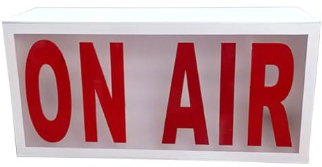 Panneau lumineux « On the Air » - Panneau néon pour Twitch, éclairage décoratif à DEL, panneau d'enregistrement, lampe de bureau à piles, décoration d'intérieur pour chambre, bar, club