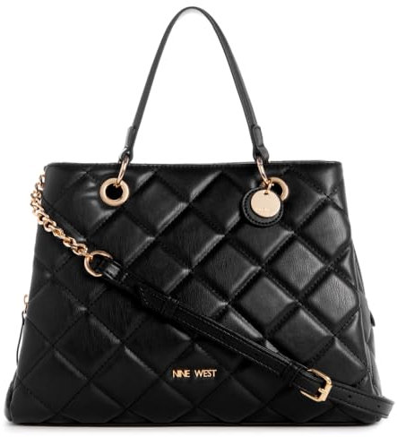 Nine West Mirabella Umhängetasche, Schwarz, Small