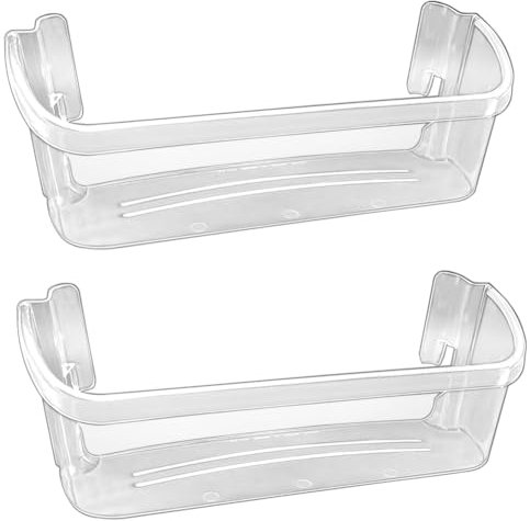 JNJOOD 240323002 - Contenedor de puerta de refrigerador para refrigerador, piezas de repuesto, accesorios, estantes inferiores para nevera, paquete de 2