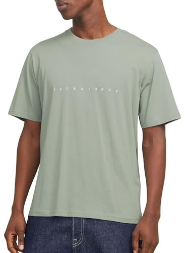 JACK & JONES Men's Jjestar Jj Tee SS Noos T-Shirt, Light Green, L