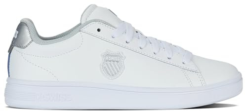 K-Swiss Kswiss Women's Court Shield Ii,White/Silver/White,43EU
