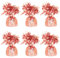 Foil Helium Balloon Weights - Pack of 6 - Durable & Colourful Rose Gold Balloon Weights for Birthdays Parties, Events & Celebrations - Perfect Balloon Weight Holders