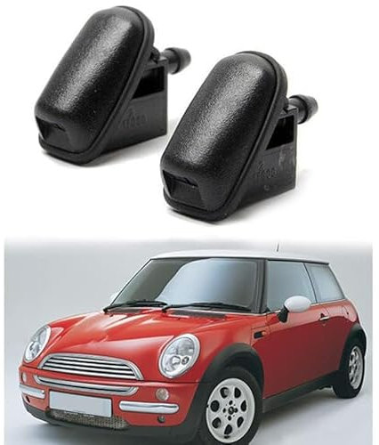 BCBSYCJP Windschutzscheibe Scheibenwischer Waschdüsen für BMW Mini Cooper one r50 r52 r53 oe: 61667061614 61667061611 2 Stück Wischer Spritzdüse