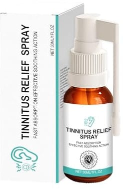 Tinnitus Relief Spray, 1 Stück 30 ml Tinnitus Relief Spray Ohrpflege Spray Ohr Mild Tragbar Tinnitus Relief Ohrspray Ohrring Linderung Beruhigt Beschwerden (1 Stück)