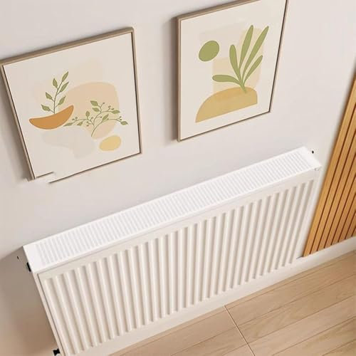 Cache-radiateur blanc - Protection anti-poussière pour radiateur - Conçu pour garder votre maison exempte de poussière avec support magnétique (140 cm)