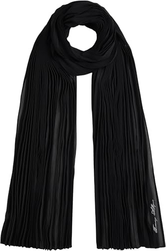 Tommy Hilfiger Damen Tommy Script Chiffon Scarf Aw0aw18049 Leichter Schal (1er Pack)