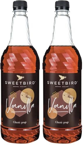 Sweetbird Vanilla Syrup | 1 Litre | FS246 (Pack of 2)