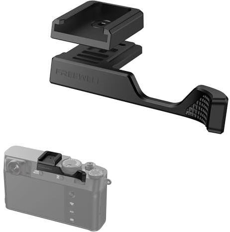 Freewell Thumb Grip for Fuji X100VI with Cold Shoe Mount (Black)