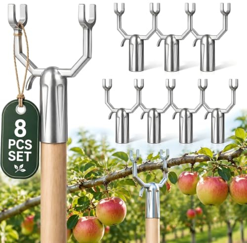 Gadpiparty 8 StüCk Aluminiumlegierung AststüTzen FüR ObstbäUme PflanzenzweigunterstüTzung BaumstüTze GartenzubehöR FüR Weinberge Und Gartenarbeit