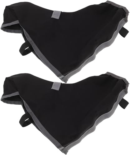 BUGUUYO Protège-Chaussures de Vélo Imperméable en Tissu Oxford Respirant Noir, Couvre-Chaussures Réutilisable pour Cyclisme et Usage Quotidien, Résistant et Confortable