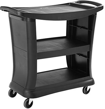 Rubbermaid Commercial Products Executive Service Cart - Black