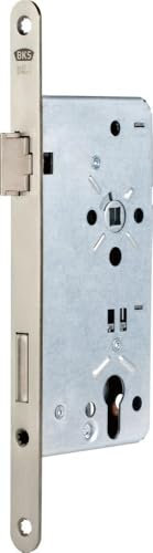BKS Haustür-Einsteckschloss 0024 PZW 22/55/92/10mm DIN R silber ktg.