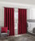Emma Barclay Cali Pencil Pleat - Woven Thermal Blackout Pencil Pleat Curtains in Red - Width 46 x Drop 72 (116 x 183cm), CALI4672RED