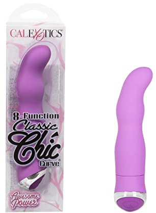 CalExotics Novelties 8-Function Classic Chic Curve Vibrator, Purple