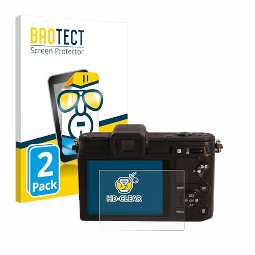 BROTECT Schutzfolie für Nikon 1 V1 | 2 Stück Transparenter Displayschutz Made in Germany Klare Displayschutz-Folie Clear Einfache Montage Case-Friendly