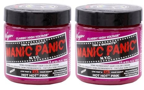 Manic Panic High Voltage® Classic Cream Formula Colour Hair Dye 118ml (Hot Hot™ Pink) - 2 PACK