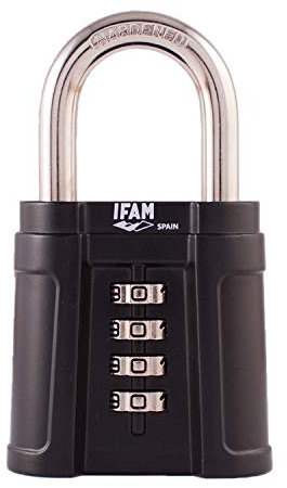 Ifam - Candado Black Force Combinacion 56 4 Numeros