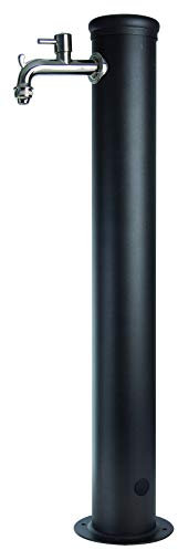 Fontana da giardino con rubinetto,fontanella da giardino in ferro antiruggine mis. 85x16x30cm,fontana per esterno classico completa di impianto,fontanella giardino in ferro disponibile in vari colori