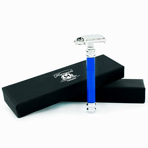 Rasoir de sécurité à double tranchant Bleu Compatible avec tous les types de rasage