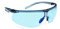 Riley Riletto Ultra Lightweight Safety Glasses Work Protective Eyewear (Black, Blue)