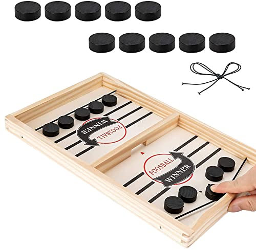 Sling Puck Spiel,Tisch Hockey Spiel,Tisch Holz Spiel,Hockey brettspiel,Spiele+aus+Holz,brettspiel Hockey,Sling Puck Spiel groß,super Winner,Sunshine smile Brettspiele für Kinder