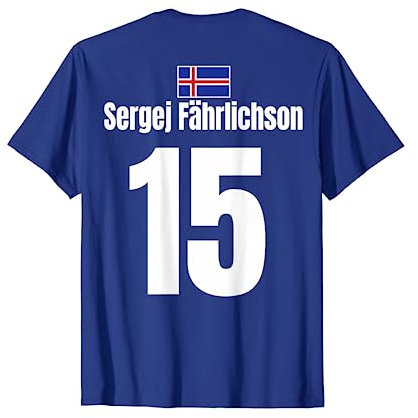 Mallorca Sauf Trikot & Island Sauf Partyshirts Fußball Junggesellenabschied Vatertag Island Sauf Trikot T-Shirt, Unisex, Kurzarm, Blau, S