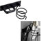 Support de sèche-cheveux, support de sèche-cheveux et de lisseur en aluminium, étagère de rangement de support de sèche-cheveux mural pour hôtel de chambre à coucher de salle de bain