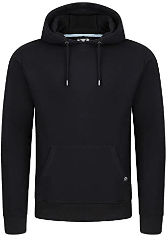 riverso Hoodie Herren RIVTheo Regular Fit Kapuzenpullover Pullover, Größe:S, Farbe:Black (24000)