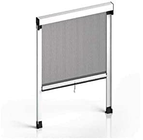 ZANZARIERA A RULLO FLASH CON FRIZIONE INSETTI PORTE FINESTRE 80X160 AVORIO RAL 1013
