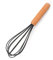 YCYUYK Silikon-Schneebesen, 25,4 cm, zum Kochen, mit Holzgriff, Grau