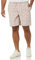 Amazon Essentials Men's 8 Inseam Relaxed-Fit Drawstring Walk Short (Available in Plus Size), Dusty Pink Palm Leaf Print, XXL