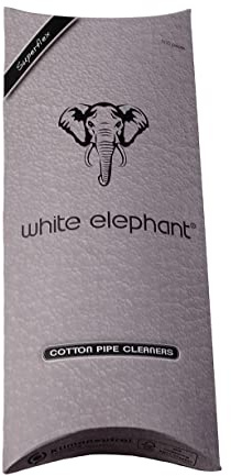 White Elephant Superflex Cotton Pipe Cleaners, 100 Pfeifenreiniger pro Packung, 5 Packungen (500 Stück)