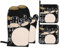 Jazz Drum Ofenhandschuhe und Topflappen Sets Hitzebeständig und Umweltfreundlich Küche Backen Set 4 Stück