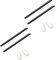 2 Pairs Replacement Nose Pieces Pads & Earsocks Temple Sleeve Rubber Kit for Oakley Tinfoil OO4083 Sunglass - Black